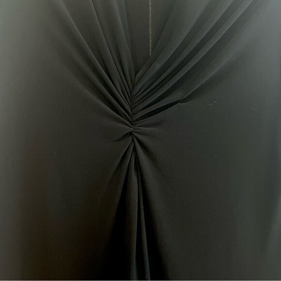 Long sleeve ruched black dress size medium - Picture 4 of 4